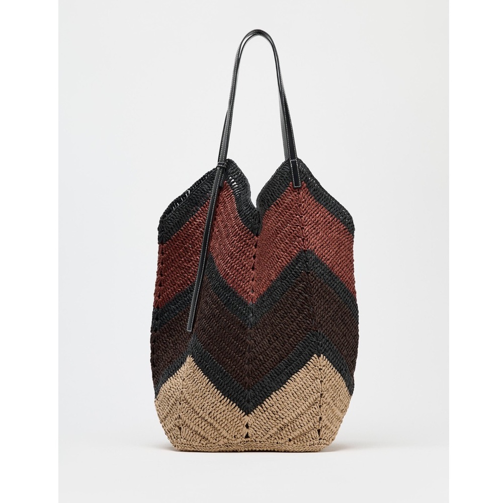 NWT Zara Braided Maxi Shopper